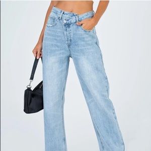 Princess Polly cross-over jeans
